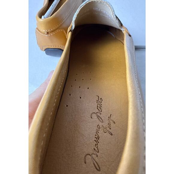 Massimo Matteo Penny Loafer Driver Slip On Women's 9.5 Tan Leather Cheeta Vamp - Picture 11 of 12